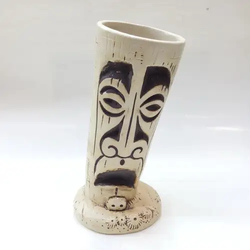 #AB7601; Ceramic tiki cup 400ml