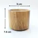 #AC0975H; Wooden cylinder plate 9cm 