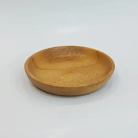 #AC105R;  Acacia wood plate 10cm..