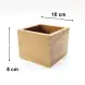 #AC10S8K; Acacia wood organizer H=8cm