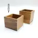 #AC10S8K; Acacia wood organizer H=8cm
