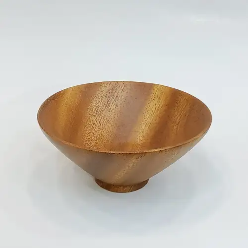 #AC11550W; Acacia wood bowl 11.5cm