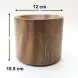 #AC12105H; Wooden cylinder plate 12cm 