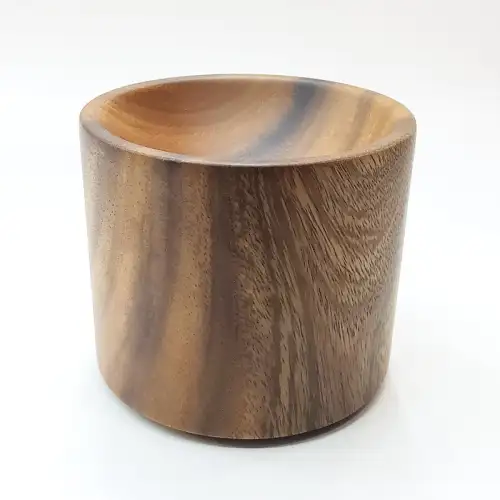 #AC12105H; Wooden cylinder plate 12cm 