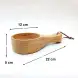 #AC1222; Acacia wood bowl w handle 12cm