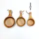 #AC1222; Acacia wood bowl w handle 12cm