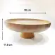 #AC12K; Acacia Wood Tray Stand 12"  