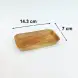 #AC14307; Acacia wood plate 14.3x7cm