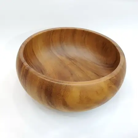 #AC146076W; Acacia wood bowl 14cm..