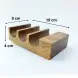 #AC16509; Acacia wood taco holder