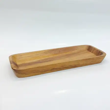 #AC20508; Acacia wood plate 20.5x8cm..