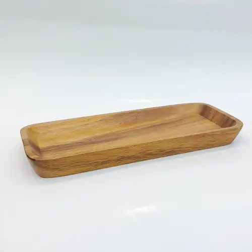 #AC20508; Acacia wood plate 20.5x8cm
