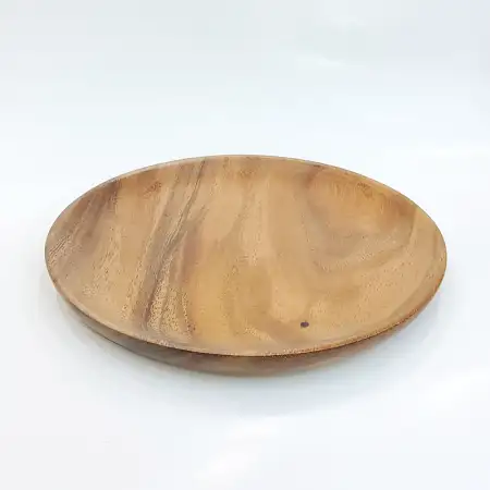 #AC20R; Acacia wood plate Rd. 20cm..
