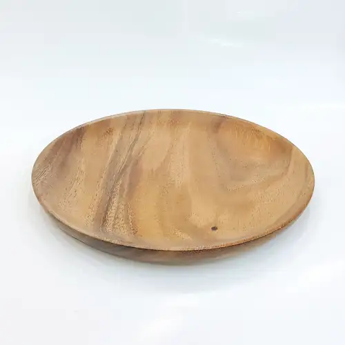 #AC20R; Acacia wood plate Rd. 20cm
