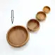 #AC215100W; Acacia wood bowl Dia. 21.5cm