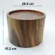 #AC21H; Acacia wood juice dispenser stand   