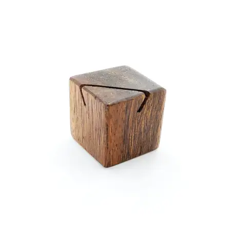 #AC2474E; Acacia wood tag holder..