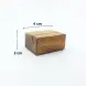 #AC2481E; Acacia wood tag holder