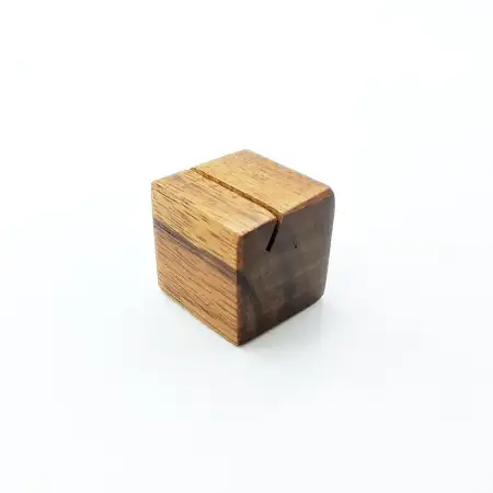 #AC2498E; Acacia wood tag holder ..