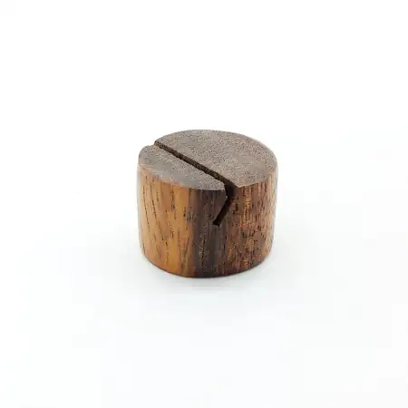 #AC2511E; Acacia wood tag holder ..