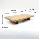 #AC301545;  Acacia wood stand 30x15cm