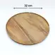 #AC320R; Acacia wood round tray 32cm