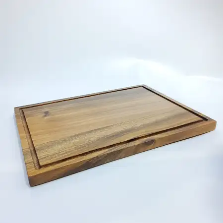 #AC3828;  Acacia wood serving board 38x2..