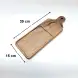 #AC3915;  Acacia wood serving board 39x15cm