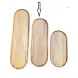 #AC4014;  Acacia wood oval plate 40x14cm