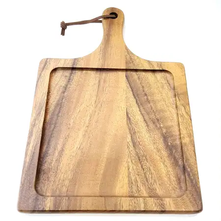 #AC4028;  Acacia wood serving board 40x2..