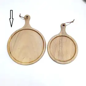 #AC4533;  Acacia wood pizza board 45x33cm