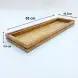 #AC530163KS; Acacia wood flow tray 53x16.3x3.5cm