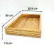 #AC53325KH;  Acacia tray 53x32.5x7.5cm
