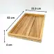#AC53325KS;  Acacia flow tray 53x32.5x4cm
