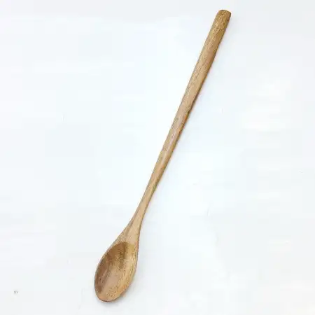 #AC6320Y; Acacia wood spoon 27.5cm..