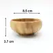 #AC8537;  Acacia wood sauce bowl 8.5cm
