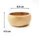 #AC9545W;  Acacia wood bowl 9.5cm