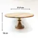 #ACA31ST1; Acacia wood cake stand ST1