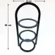 #AG220-553H; Metal round 3 tiers stand 22cm                           
