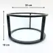 #AG320-180H; Metal round stand 32x18cm