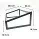 #AG530-103; Tray metal stand 53x32.5x18.2cm
