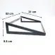 #AG530-97; Tray metal stand 53x32.5x9.7cm