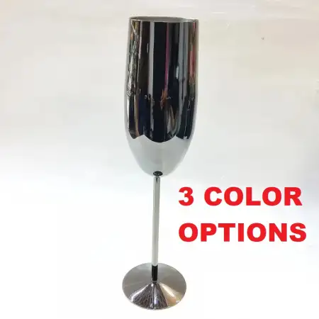 #BG3954; Stainless steel wine glass 250m..