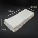 #BS1645-WT; Ceramic rock plate 13.5 inches