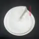 #BS1652-WT; Ceramic edge plate 8.75 inches