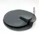 #BS1669-BK; Ceramic edge plate 9.75 inches