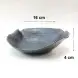 #BS1676-BK; Ceramic deep plate 6.5 inches