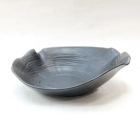#BS1676-BK; Ceramic deep plate 6.5 inche..