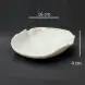 #BS1676-WT; Ceramic deep plate 6.5 inches