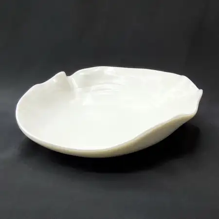 #BS1683-WT; Ceramic deep plate 7.5 inche..